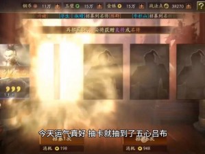 《三国志战略版：掌握秘籍，高效抽卡概率大揭秘》