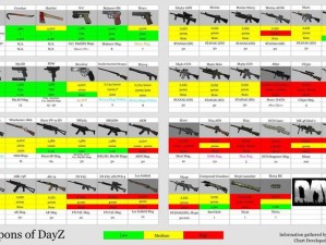 DayZ独立版全武器物品详尽中文列表解析