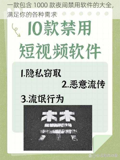 一款包含 1000 款夜间禁用软件的大全，满足你的各种需求