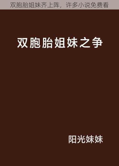 双胞胎姐妹齐上阵，许多小说免费看