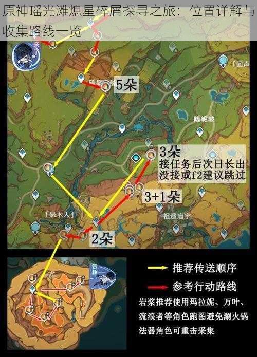 原神瑶光滩熄星碎屑探寻之旅：位置详解与收集路线一览