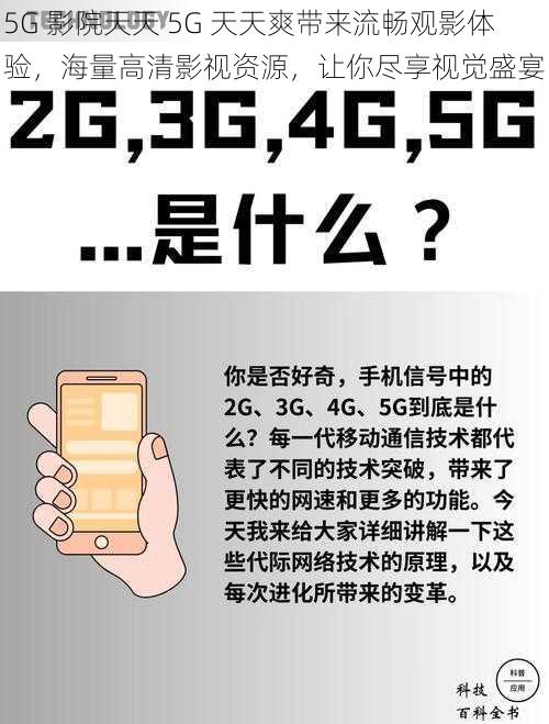 5G 影院天天 5G 天天爽带来流畅观影体验，海量高清影视资源，让你尽享视觉盛宴