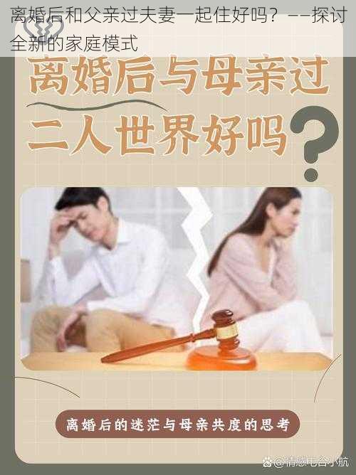 离婚后和父亲过夫妻一起住好吗？——探讨全新的家庭模式