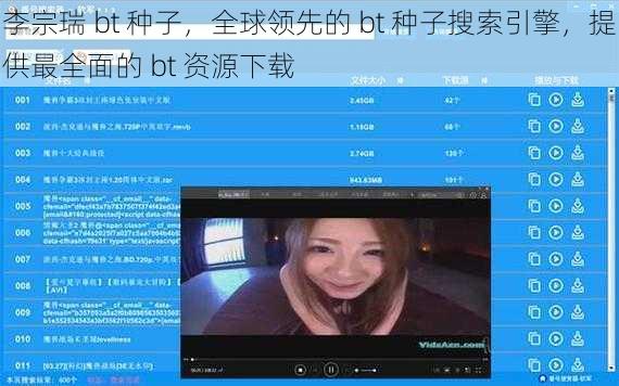 李宗瑞 bt 种子，全球领先的 bt 种子搜索引擎，提供最全面的 bt 资源下载