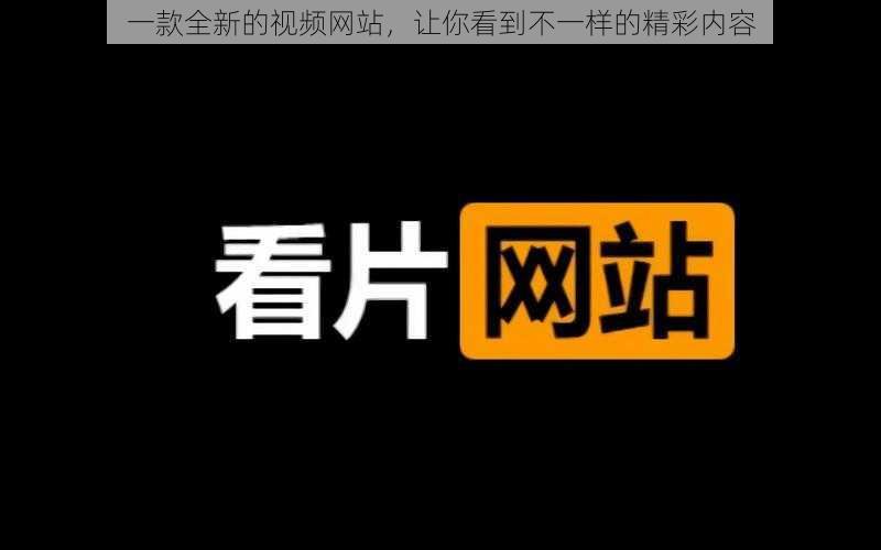 一款全新的视频网站，让你看到不一样的精彩内容