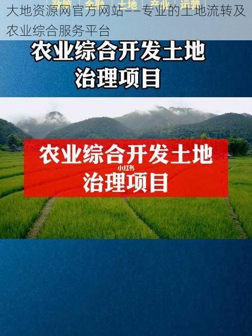 大地资源网官方网站——专业的土地流转及农业综合服务平台