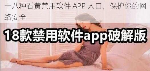 十八种看黄禁用软件 APP 入口，保护你的网络安全