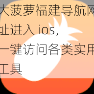 大菠萝福建导航网址进入 ios，一键访问各类实用工具