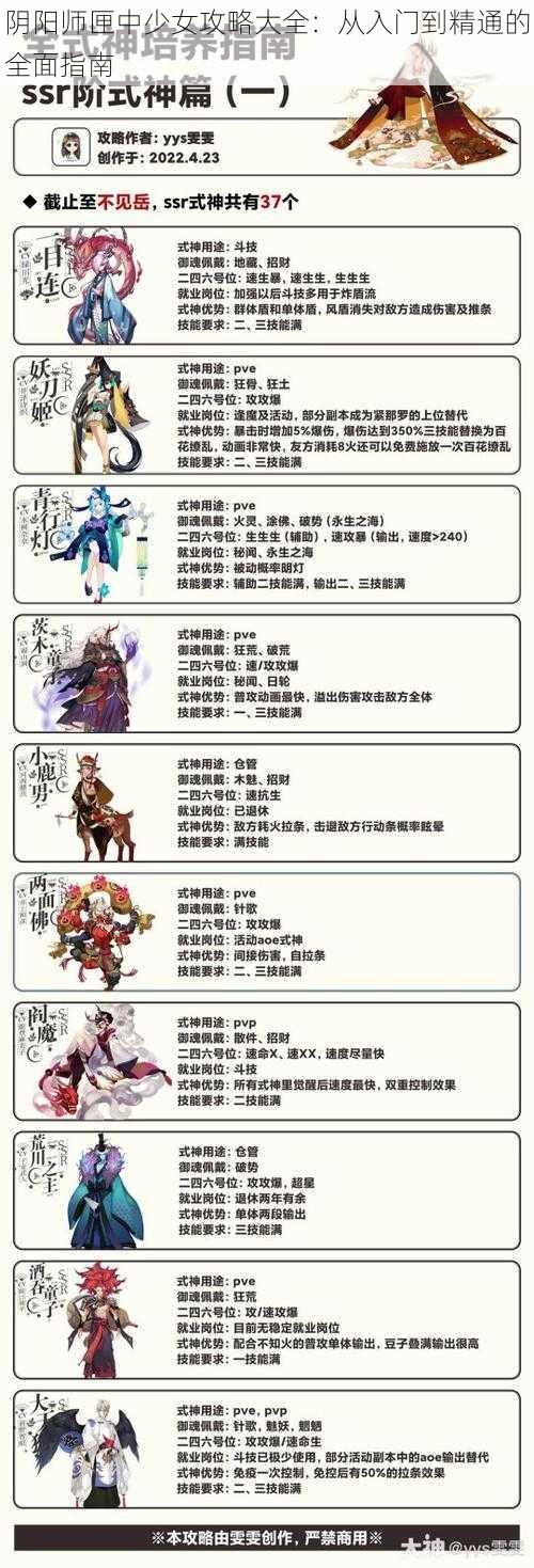 阴阳师匣中少女攻略大全：从入门到精通的全面指南