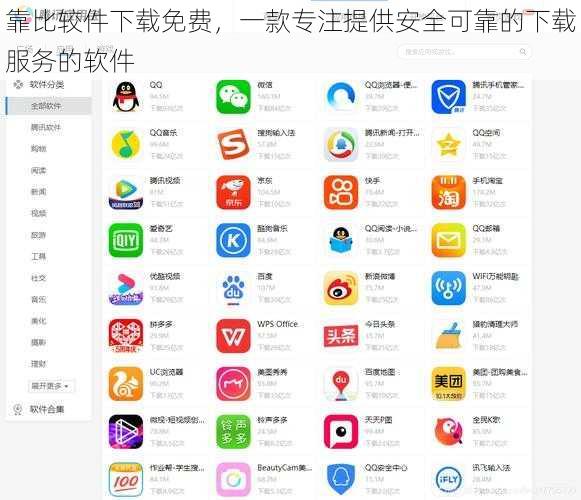 靠比较件下载免费，一款专注提供安全可靠的下载服务的软件
