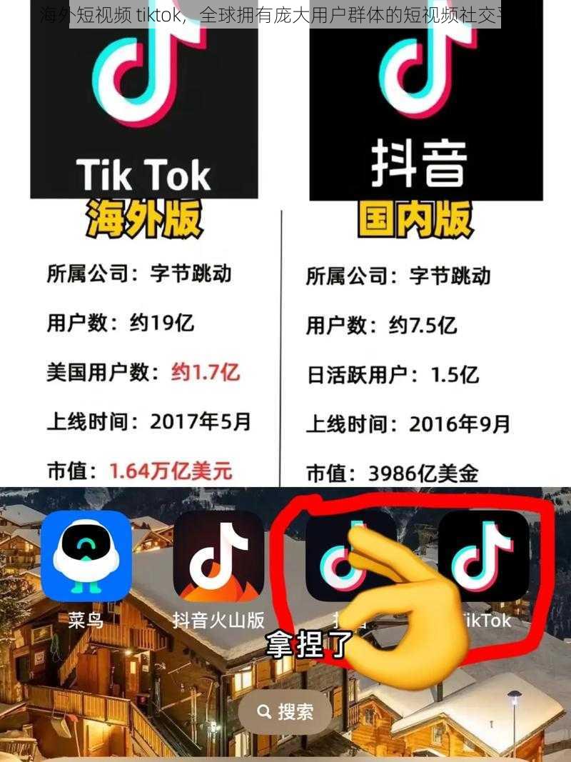 海外短视频 tiktok，全球拥有庞大用户群体的短视频社交平台