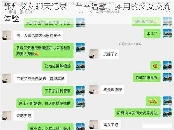 鄂州父女聊天记录：带来温馨、实用的父女交流体验