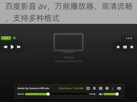 百度影音 av，万能播放器，高清流畅，支持多种格式