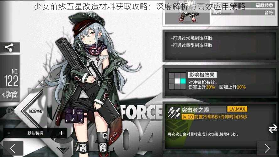 少女前线五星改造材料获取攻略：深度解析与高效应用策略