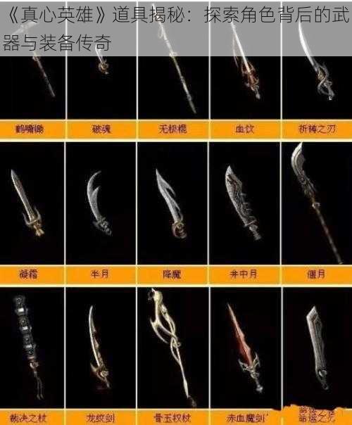 《真心英雄》道具揭秘：探索角色背后的武器与装备传奇