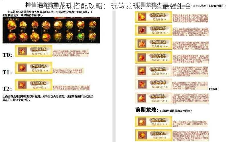 神仙道龙珠搭配攻略：玩转龙珠，打造最强组合