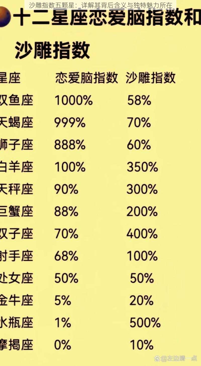 沙雕指数五颗星：详解其背后含义与独特魅力所在