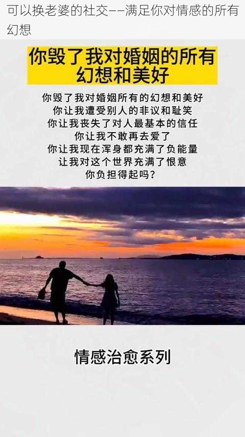 可以换老婆的社交——满足你对情感的所有幻想