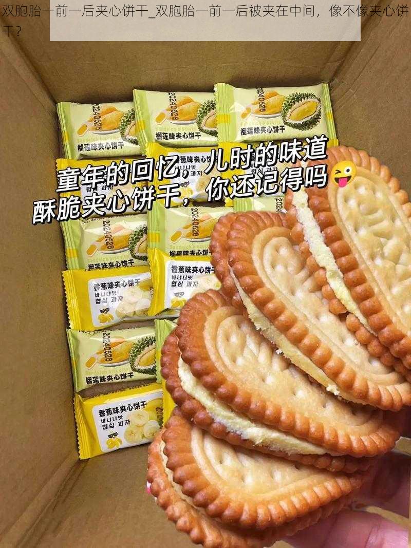 双胞胎一前一后夹心饼干_双胞胎一前一后被夹在中间，像不像夹心饼干？