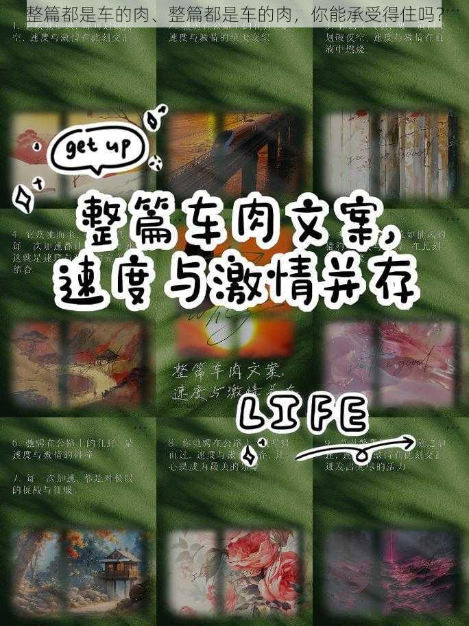 整篇都是车的肉、整篇都是车的肉，你能承受得住吗？