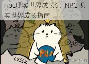 npc现实世界成长记_NPC 现实世界成长指南