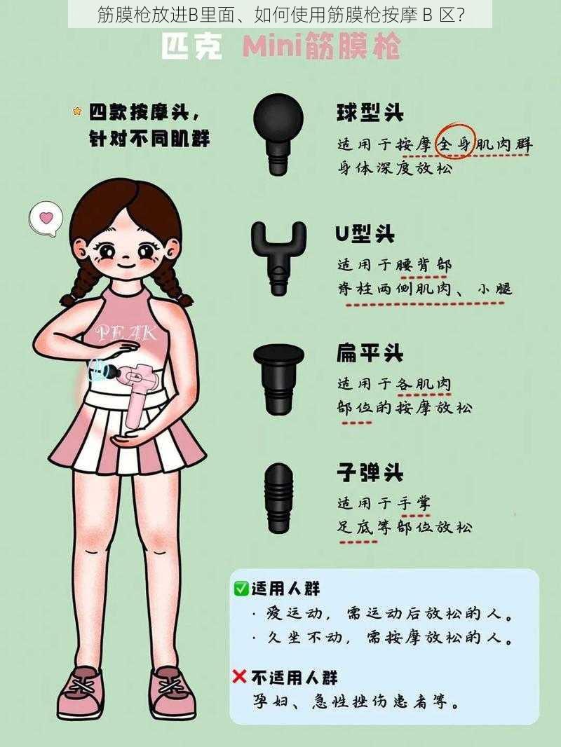 筋膜枪放进B里面、如何使用筋膜枪按摩 B 区？