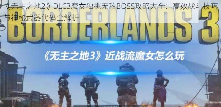 《无主之地2》DLC3魔女独挑无敌BOSS攻略大全：高效战斗技巧与神秘武器代码全解析