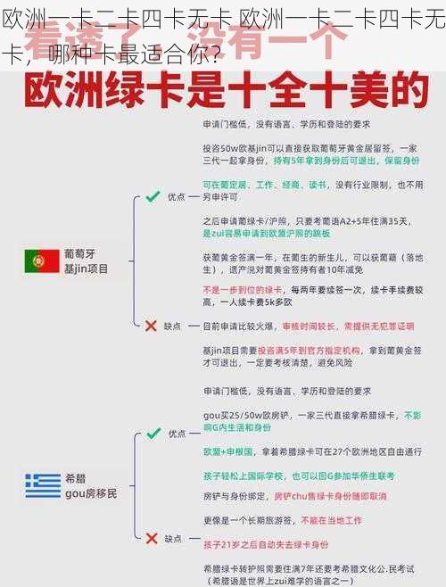 欧洲一卡二卡四卡无卡 欧洲一卡二卡四卡无卡，哪种卡最适合你？