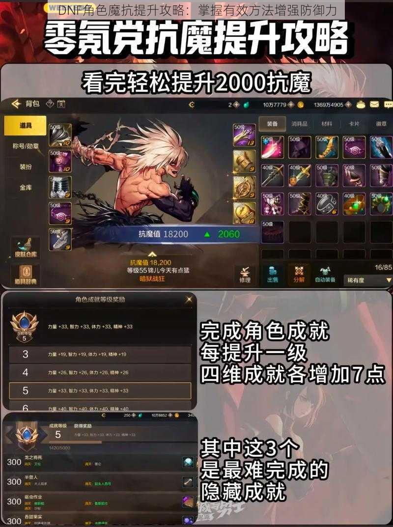 DNF角色魔抗提升攻略：掌握有效方法增强防御力