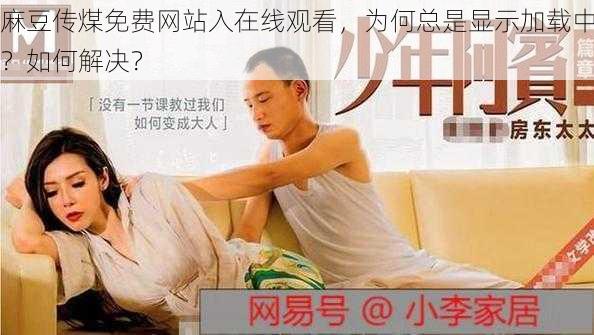 麻豆传煤免费网站入在线观看，为何总是显示加载中？如何解决？