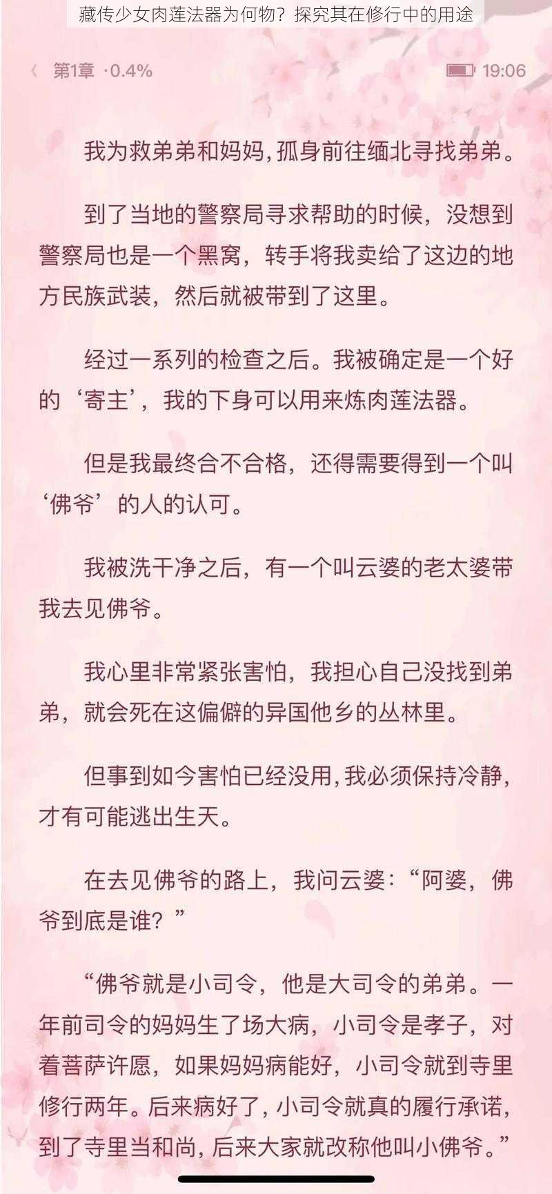 藏传少女肉莲法器为何物？探究其在修行中的用途