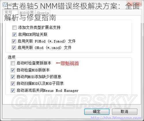 上古卷轴5 NMM错误终极解决方案：全面解析与修复指南