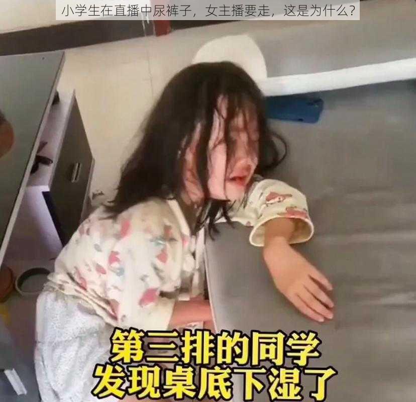 小学生在直播中尿裤子，女主播要走，这是为什么？