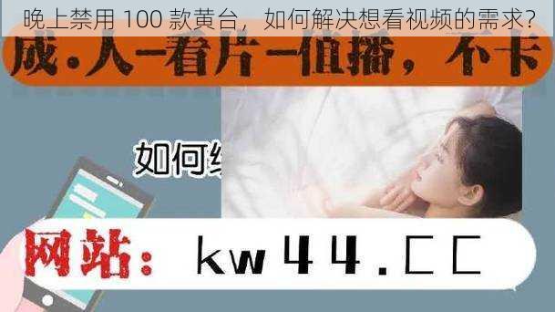 晚上禁用 100 款黄台，如何解决想看视频的需求？