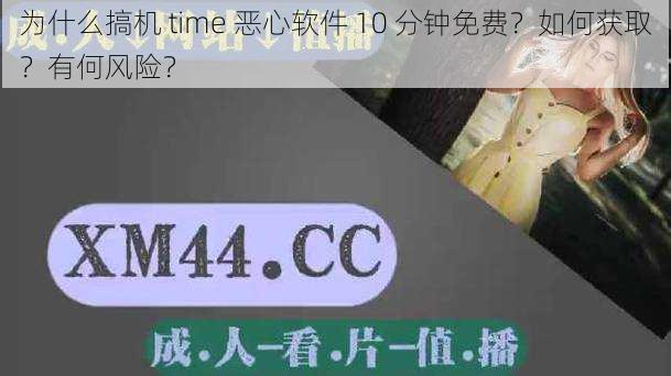 为什么搞机 time 恶心软件 10 分钟免费？如何获取？有何风险？