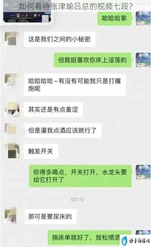 如何看待张津瑜吕总的视频七段？