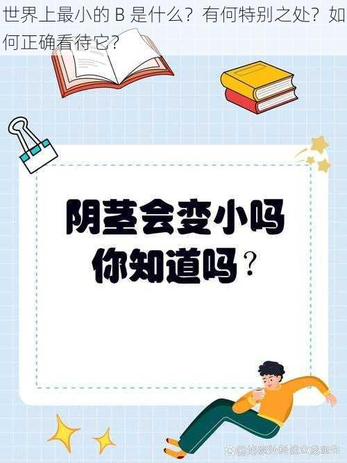 世界上最小的 B 是什么？有何特别之处？如何正确看待它？