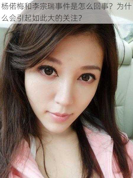 杨偌梅和李宗瑞事件是怎么回事？为什么会引起如此大的关注？